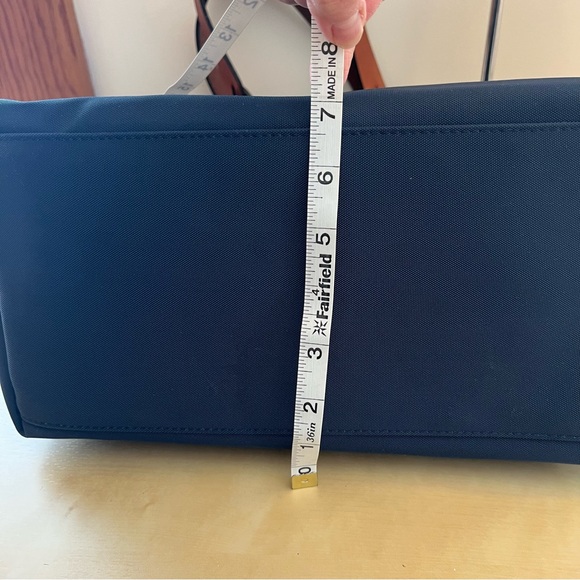 Dooney & Bourke Navy Tote with Brown Braided Handles - Picture 6 of 11